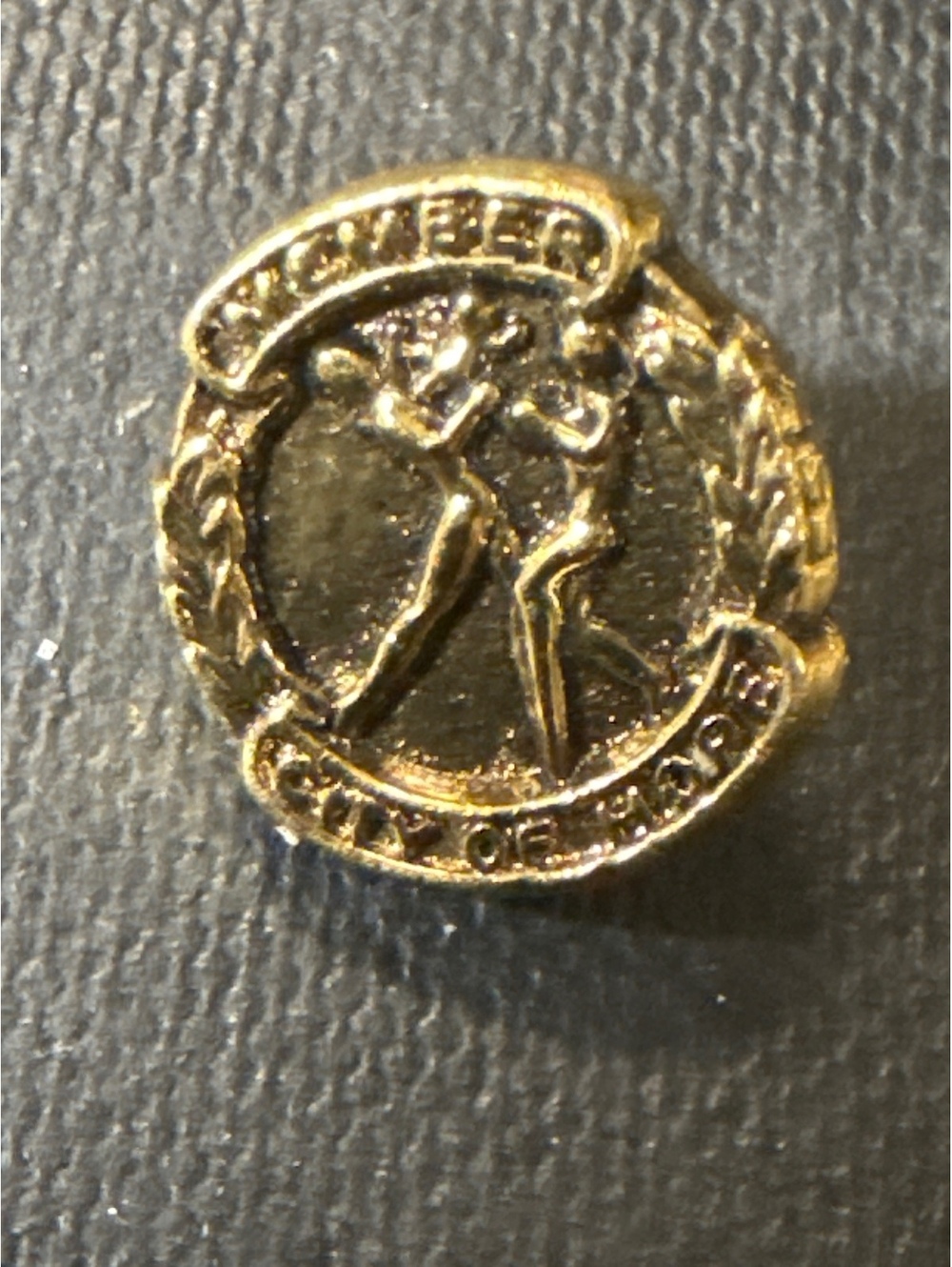 Vintage Milwaukee City of Models Gold Tone Lapel Pin